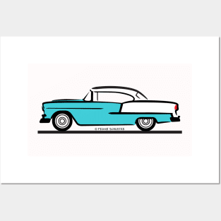 1955 Chevrolet Hardtop Coupe Posters and Art